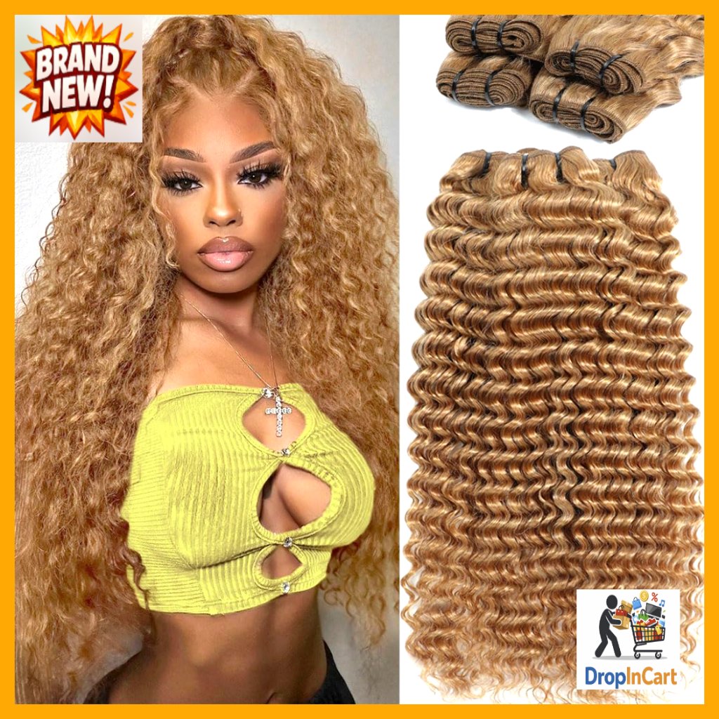 Human Hair Extensions Deep Wave Bundles 18 20 22 Inch Virgin Grade 12a